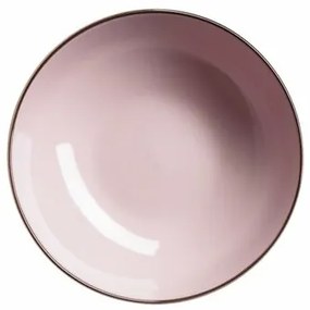 Mäser Miska na zupę Metallic RIM Pink, 18,6 cm,6 szt.