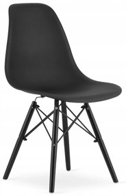 Zestaw stół z krzesłami: stół prostokątny 120x80 dąb craft + 4 krzesła OSAKA czarne