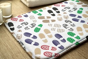 Dywanik łazienkowy antypoślizgowy Dywanik łazienkowy antypoślizgowy Ślady butów