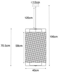 Designerska lampa wisząca beżowa - RichDesignerski Oswietlenie wewnetrzne