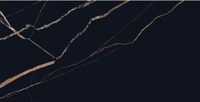 Mexen Fossil Black gres szkliwiony rekt. G1, płytka podłogowo-ścienna 120 x 60 cm, wysoki połysk - TL213-120-060-00