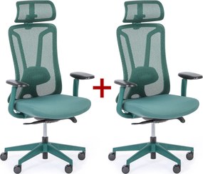 Krzesło biurowe MIDA 1+1 GRATIS, zelená