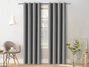 Zasłona OXFORD LIGHT 140x250 cm, jasnoszara Zawieszanie: Taśma z wiązaniami