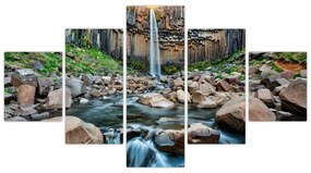 Obraz - Wodospad Svartifoss, Islandia (125x70 cm)
