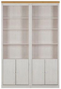 Biały regał z litego drewna sosnowego 148x223 cm Anita – Støraa