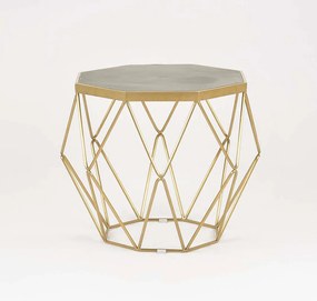 Stół 68x55x68 cm złoty glamour gl1715