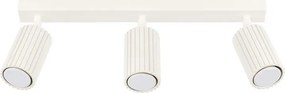 Beżowa trzypunktowa lampa sufitowa - D307 L6-T27
