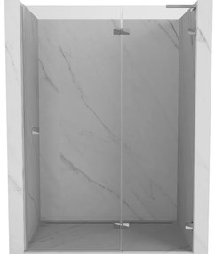 Mexen Lunar L drzwi prysznicowe uchylne prawe 130 cm, transparent, chrom - 834L-130-000-01-00-P