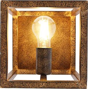 Industrialna lampa ścienna rdzawo-brązowa - Cage