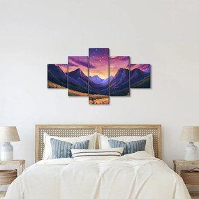 Obraz - Fioletowy krajobraz (125x70 cm)