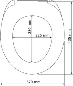 Deska sedesowa z nadrukiem 3D LION z MDF, WENKO