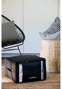 Czarny pojemnik na ubrania Compactor XXL Black Edition 3D Medium, 125 l