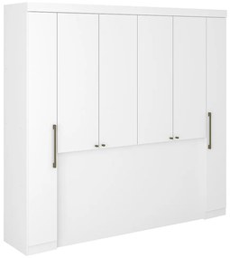 Zabudowa wokół łóżka - szer. 206 cm - Biały - ANTERO