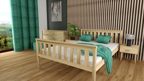 Łóżko KALEA 90 x 200 cm, sosna Stelaż: Ze stelażem listwowym rolowanym elastycznym, Materac: Materac Coco Maxi 20 cm