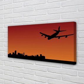 Obraz drukowany na płótnie Samolot w Chmurach