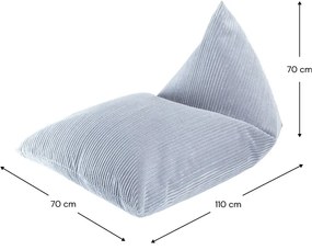 Niebieski sztruksowy dziecięcy worek do siedzenia Big Lounger – Wigiwama