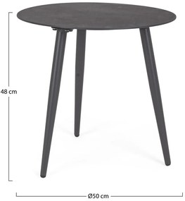 Aluminiowy okrągły stolik ogrodowy ø 50 cm Ridley – Bizzotto