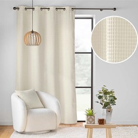 Beżowa aksamitna zasłona 140x260 cm Swing – douceur d'intérieur