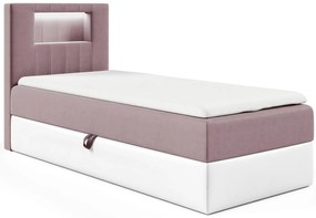 Różowe łóżko pojedyncze z oświetleniem LED 3 rozmiary P8-A42