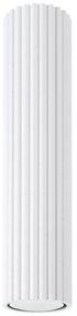 Plafon KARBON 30 biały ryflowany SOLLUX  LIGHTING