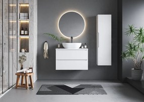 Biała Szafka pod Umywalkę 80cm 2 Szuflady Etna