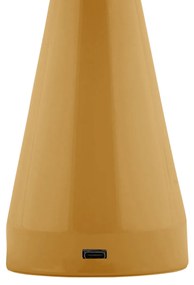 Lampa stołowa grzybek LED RACHEL, bezprzewodowa, Ø 15,5 cm