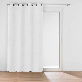 Biała zasłona z szenilu 140x260 cm Leo – douceur d'intérieur