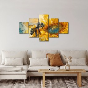 Obraz - Pszczoła, akwarela (125x70 cm)