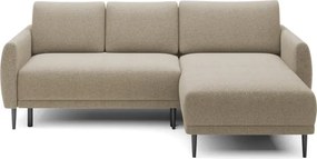 Narożnik BONO z funkcją spania Drewniane nóżki Eleganckie podłokietniki Głębokie siedzisko Prawa strona Barrel 09