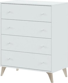 Komoda 4 szuflady Sweet - L95 cm Biały Nowoczesny Design