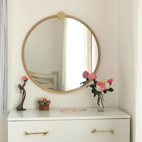 Lustro Gold Metal Ayna 60 cm