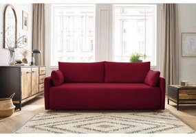 Bordowa rozkładana sofa 211 cm Marcel – Bobochic Paris