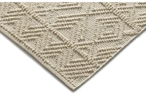 Kremowy dywan tkany ręcznie z bawełny z recyklingu odpowiedni do prania 60x90 cm Pamuk – Universal