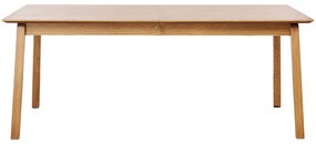 Rozkładany stół z blatem w dekorze dębu 95x190 cm Bari – Unique Furniture