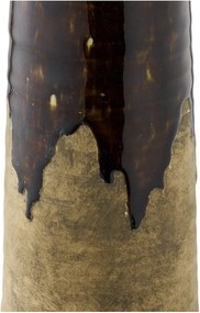 Brązowy ceramiczny wysoki wazon (wysokość 48 cm) – House Nordic