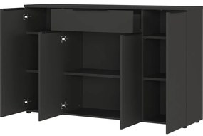 Antracytowa niska komoda 161x101 cm Mailand – Germania