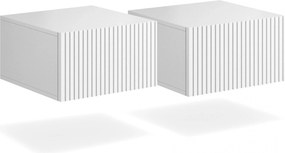 Zestaw szafek nocnych Nicole 46 cm wiszących - biały