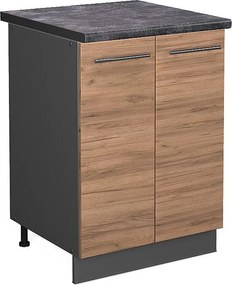 Szafki kuchenne złoty dąb energetyczny 60x60x82 fame-line