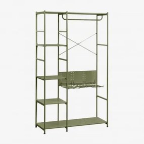 Otwarta Szafa Z Żelaza Elviah Intensywny Verde Olive - Sklum