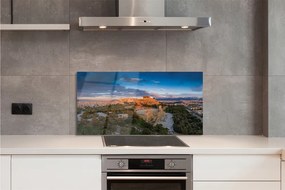 Szkło do Kuchni na Ścianę Architektura Antycznych Aten