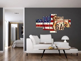 Obraz - Vintage flaga (125x70 cm)