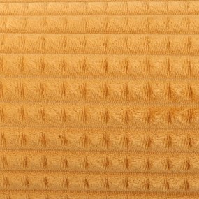 Koc Kostka musztardowy 130x170cm Miękki Wytłaczany Ciepły Modny Do Wnętrz