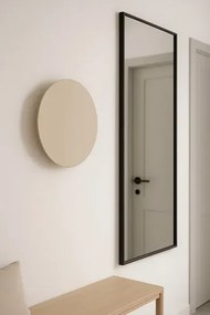 Kinkiet metalowe koło 30 cm nowoczesny beżowy C0-L35