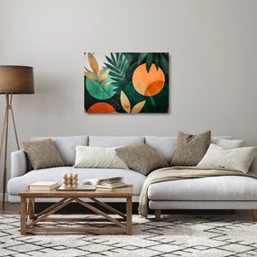 Obraz na szkle - Geometryczne motywy naturalne (70x50 cm)