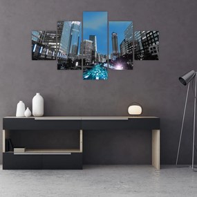 Obraz miasta nocą (125x70 cm)