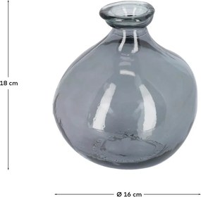 Szary wazon (wysokość 18 cm) Brenna – Kave Home