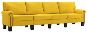 Czteroosobowa żółta sofa - Alaia 4X