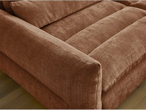 Pomarańczowa sofa z tkaniny szenilowej 276 cm Neil – Bobochic Paris