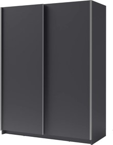 Szafa Przesuwna ELRON 150,6 cm Szafa Dwudrzwiowa, Szary grafit