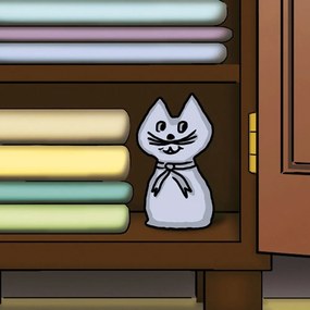 Pochłaniacz wilgoci wielokrotnego użytku KOT - 1 kg